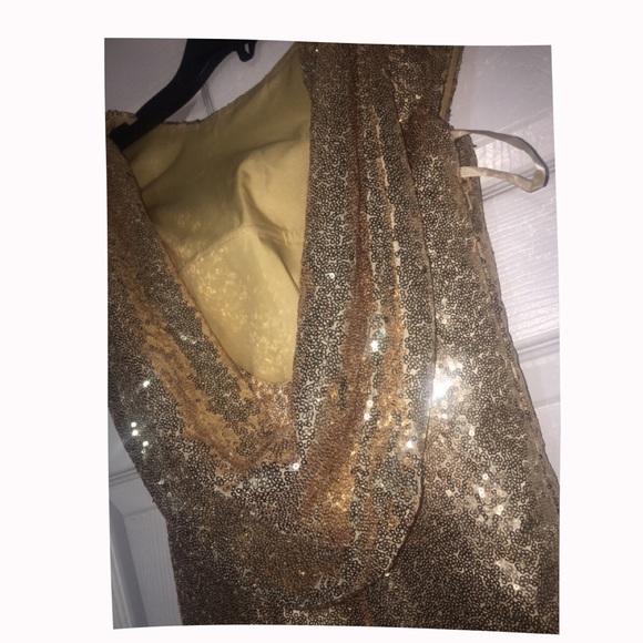 Gold sequin maxi dress - Picture 3 of 3
